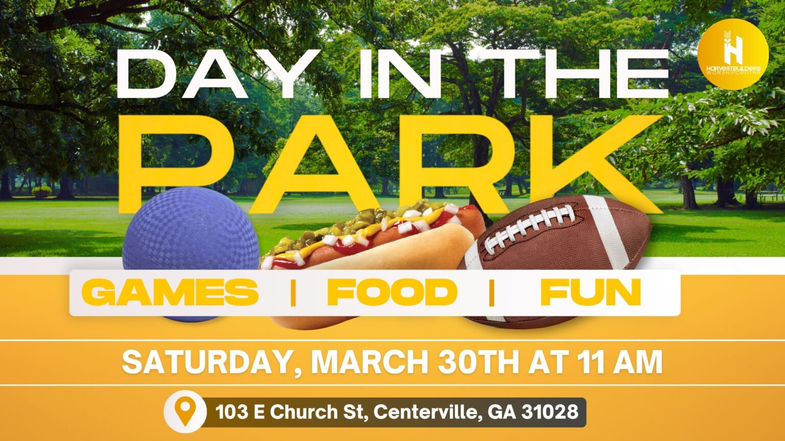 Day In the Park March 30th at 11 AM