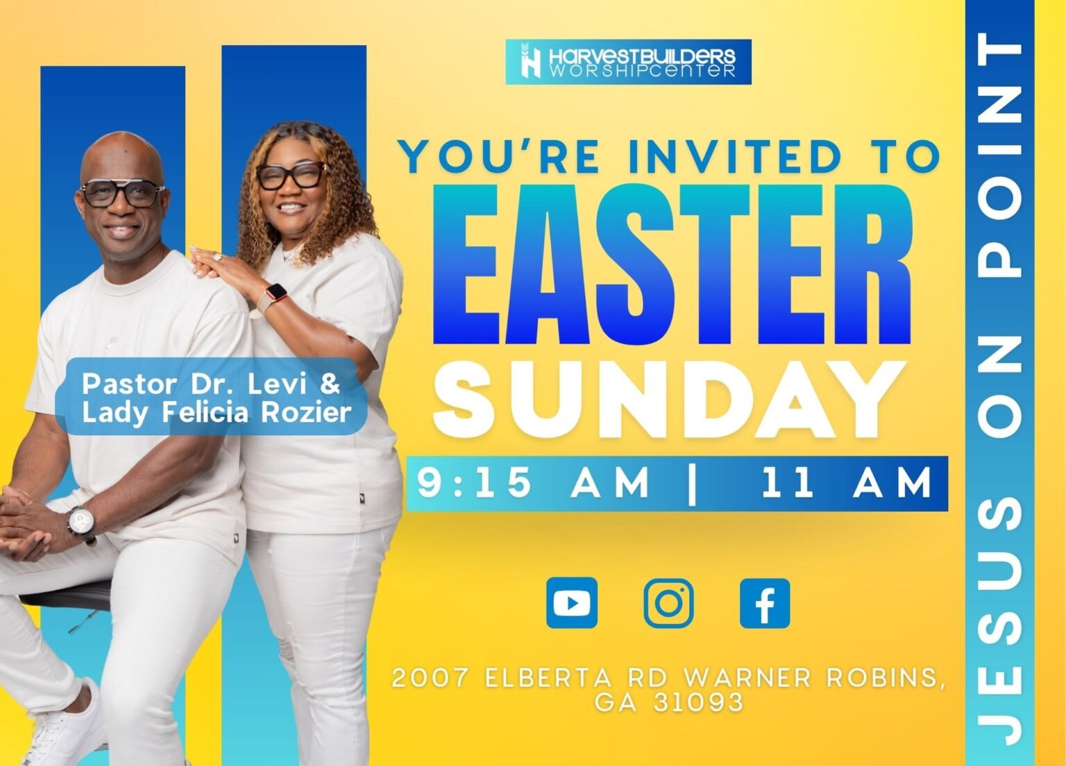 HBWC Easter Invite Card & Normal Invite Card (7.125 x 5.125 in)